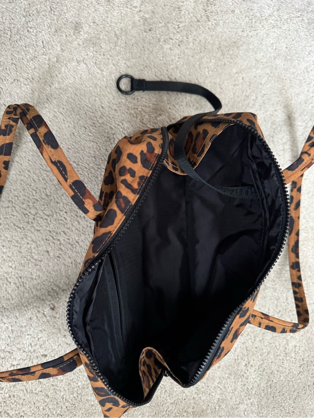 BAGGU Bowler Shoulder Bag - Leopard Print - Picture 5 of 7